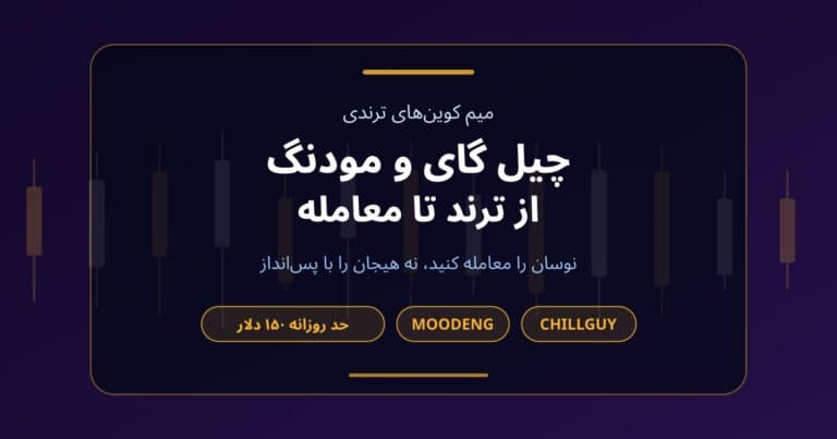کاور مقاله دو میم کوین ترندی سولانا، چیل گای و مودنگ، با برچسبهای ترند اینترنتی، نوسان تند و حساب چالش